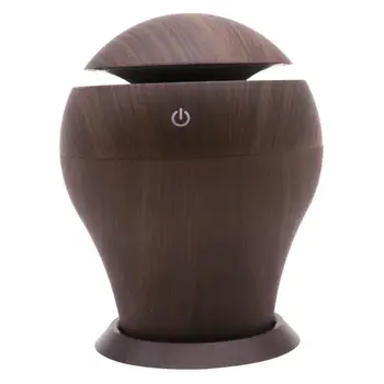 

250ml Ultrasonic Air Humidifier Wood Grain Aroma Essential Oil Diffuser Aromatherapy Diffuser with Night Light for Home Office