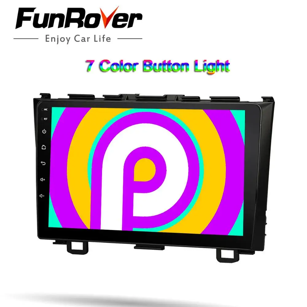 Cheap FUNROVER android 9.0 2.5D+IPS car dvd multimedia player For Honda CRV CR-V 2006-2011 radio gps navigation system stereo DSP RDS 3