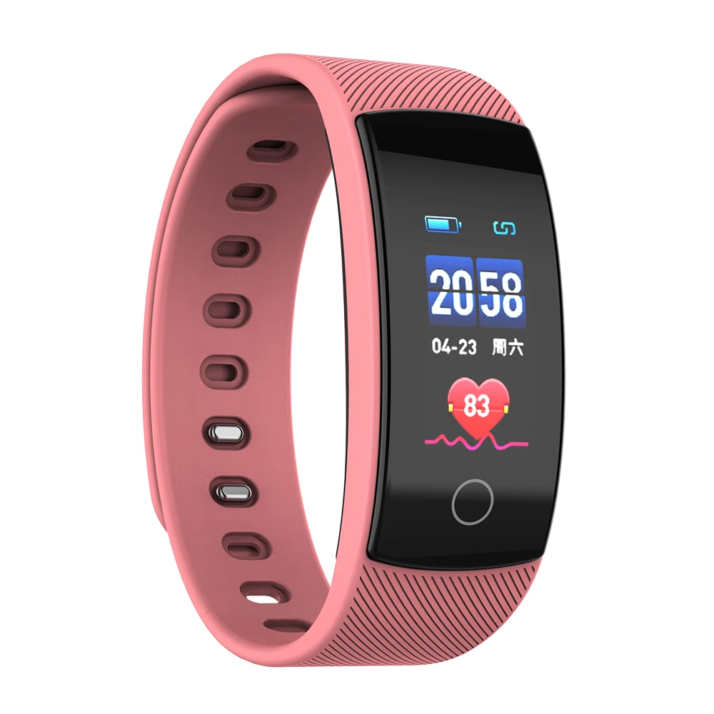 

QS80 Plus Walking Pedometers Sports Wristband Color Screen Pedometer Heart Rate Tracker Fitness Watch Gym Fitness Bracelet
