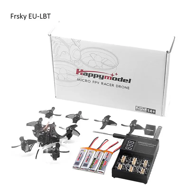 Happymodel Mobula7 75 мм 2S Крытый четырехосный бесщеточный Дрон Whoop Racer BNF 0802 комплект