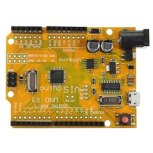 UNO R3 ATMEGA328P CH340 Micro Mini USB плата для совместимых-Arduino желтый