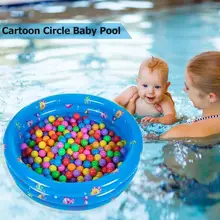Портативный Trinuclear мультфильм детский надувной бассейн мягкий воздух на открытом воздухе воды играя игрушки для детей круглая Ванна для бассейна