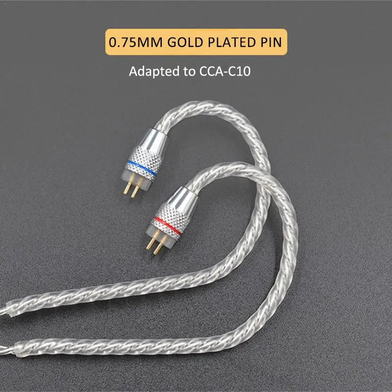 CCA Посеребренная Обновленная линия 100 ядро 4 нити гарнитура HIFI C10 C16 универсальный