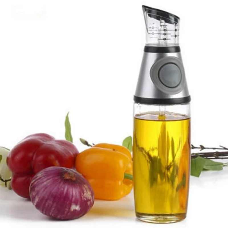 

Kitchen Glass Gravy Boat Olive Oil Vinegar Dispenser Pourer Bottle Cooking Tools