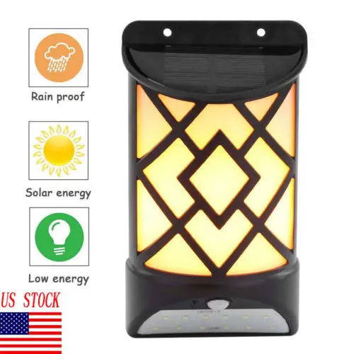 

USA NEW Solar Home Retro Automatic induction Wall-Light-LED-Lighting-Rain Proof
