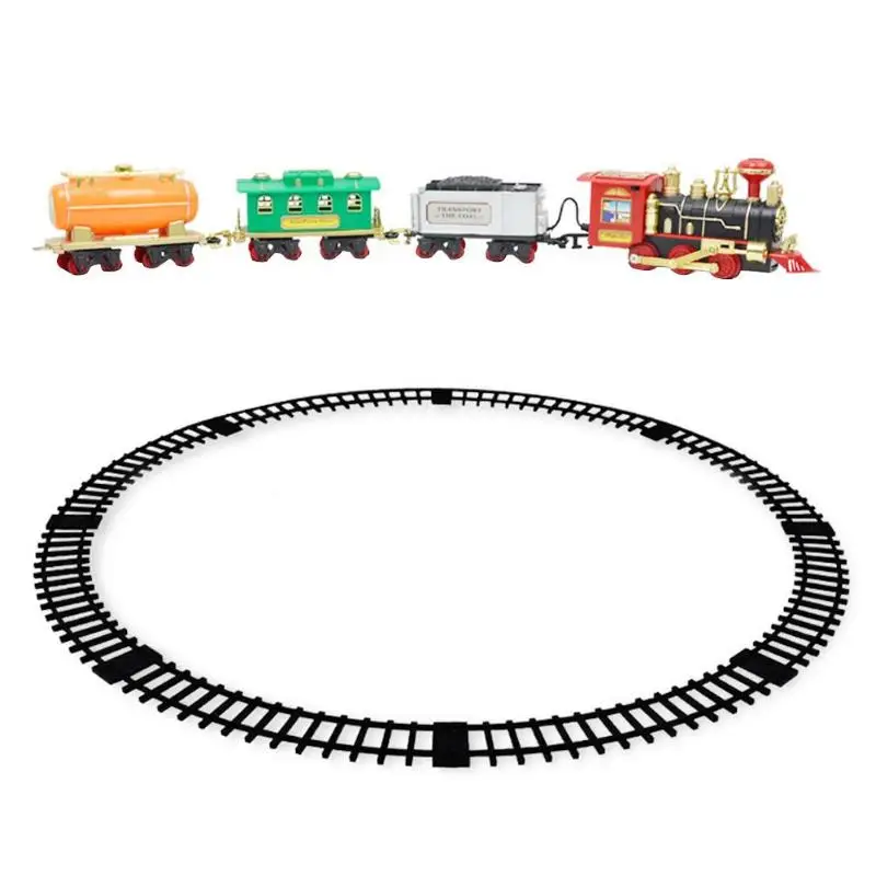 Electric Dynamic Steam RC Track Train Set Simulation Train Model Kit Electronic Components Child Classic Toy