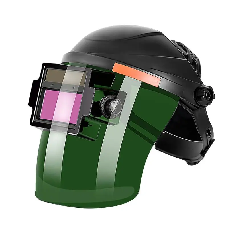 

Hot Portable Solar Automatic Darkening Photoelectric Safety Welding Mask Flat Flip Half Helical Welder Mask Helmet For Welding