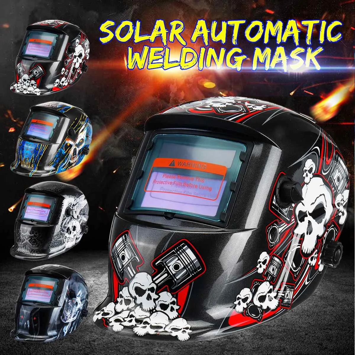 

Solar Automatic Photoelectric Welding Mask Helmet Welding Solar Power Welding Helmets Adjustable Headband