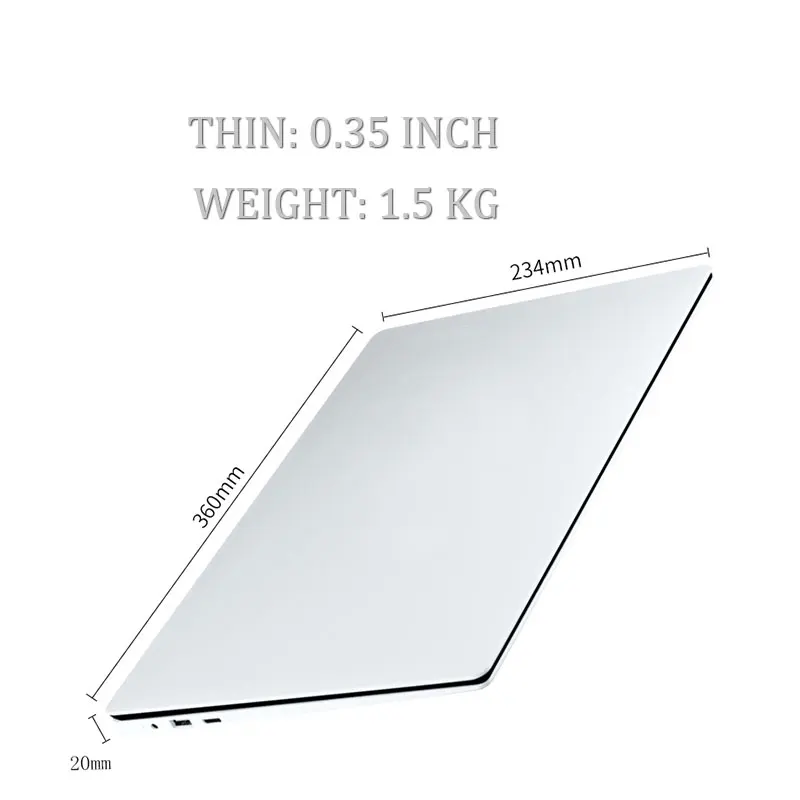 feed me 15.6 inch Laptops Intel Z8350 Quad Core 4GB RAM 64GB ROM 1920X1080 LapBook Windows 10 2MP Camera for Office Gaming