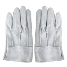 Пара Коровы разделение кожаные перчатки сварочные противоизносное Тепла Детская безопасность Прихватки для мангала