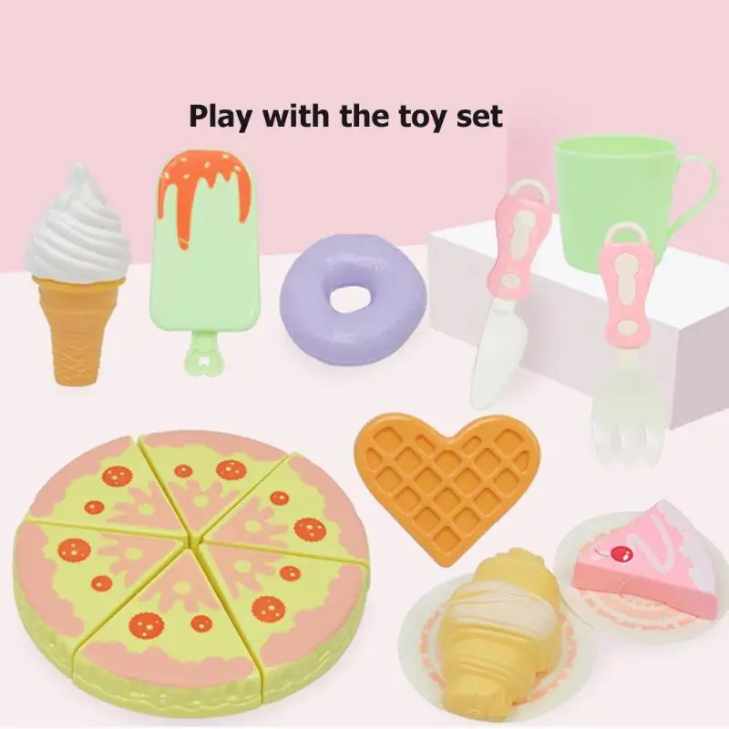 Для DIY торта на день рождения режущие игрушки кухня еда Фрукты ролевые игры Набор