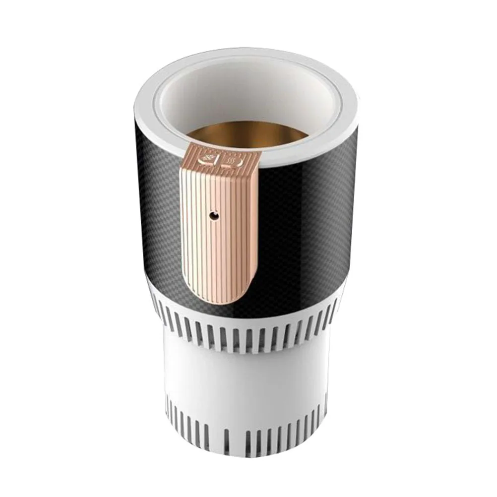 

Smart Car Cup Holder Cooler & Warmer Auto Cup Drink Holder Cooling Beverage Drinks Cans for Camping Travel Driving (White)