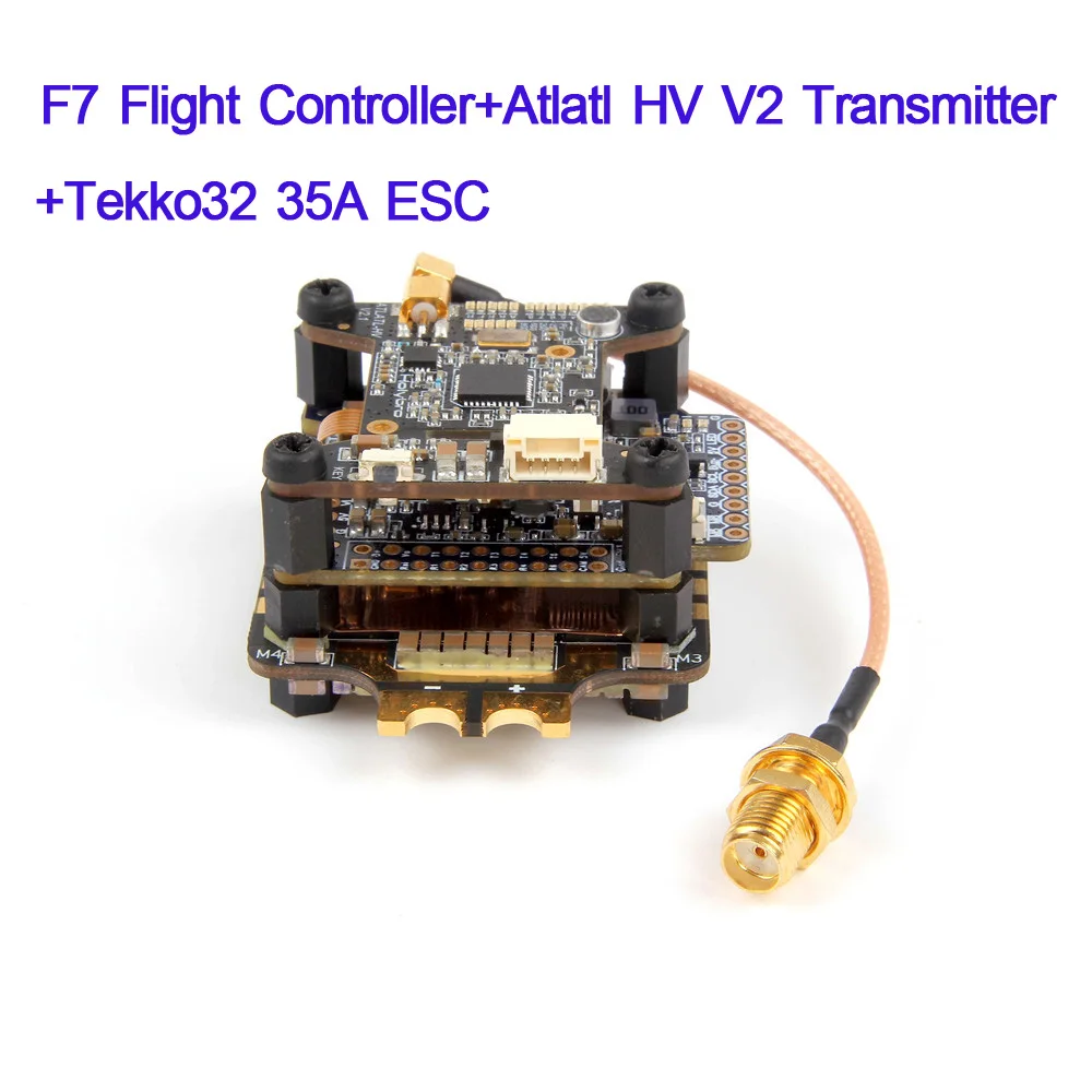 Контроллер полета Holybro Kakute F7 AIO/Tekko32 35A BLHeli_32 ESC Dshot1200 2-6 S/Atlatl HV V2 FPV передатчик для радиоуправляемого дрона