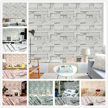 Adeeing 10 м 3D кирпичная зернистая Водонепроницаемая самоклеящаяся наклейка на стену