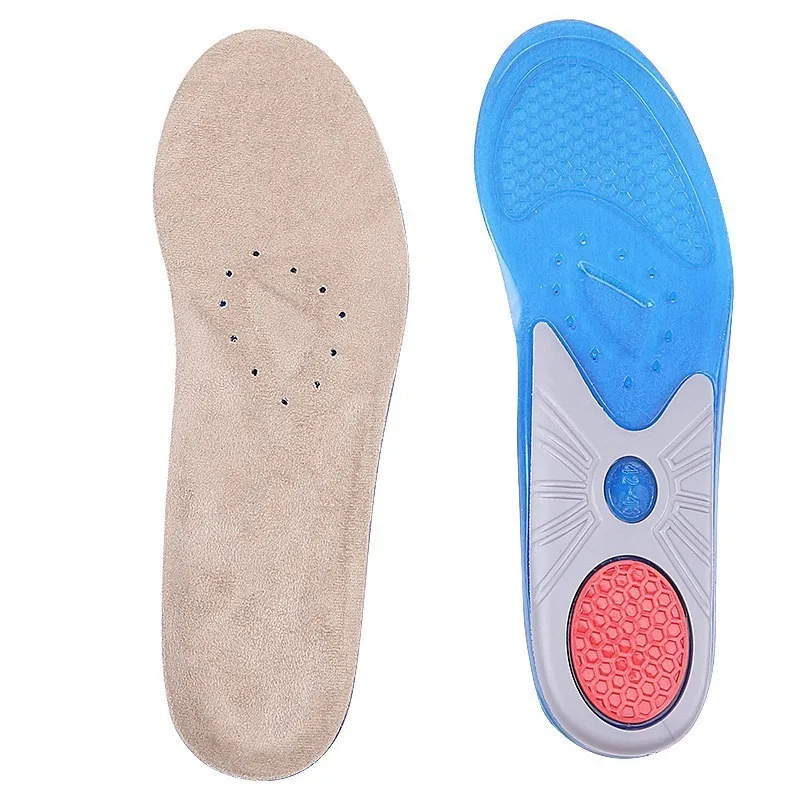 Shoe Insoles Men Silica Gel, High-Impact Spring Cushioning Shock