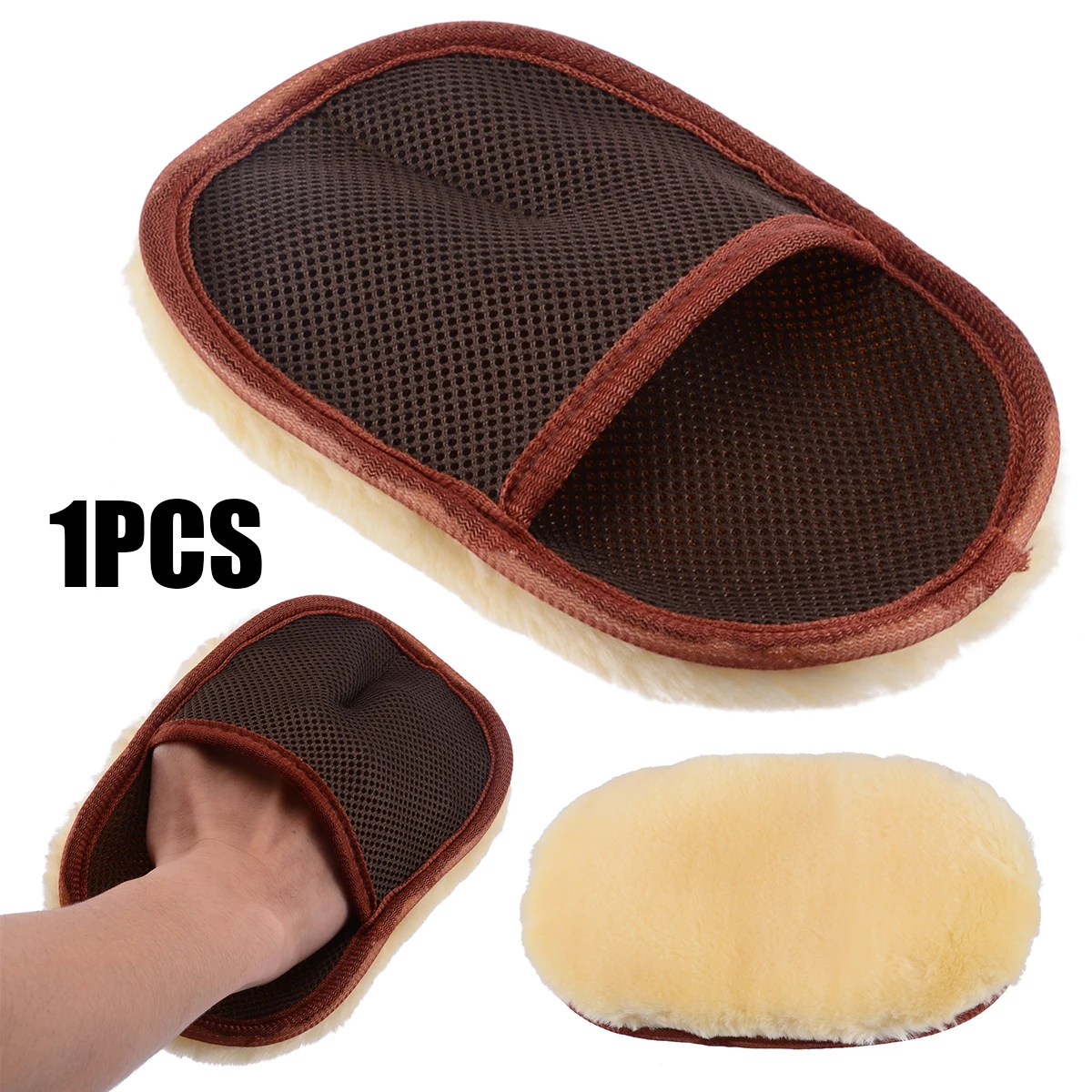 Car Polishing Brush Glove Soft Waxing Cleaning Mitt Glove Pad Gloves