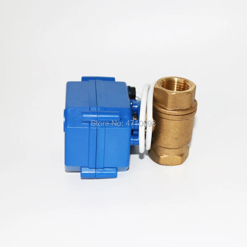 Совершенно новый 1/2 &quotDN15 DC12V моторизованный шаровой клапан латунный