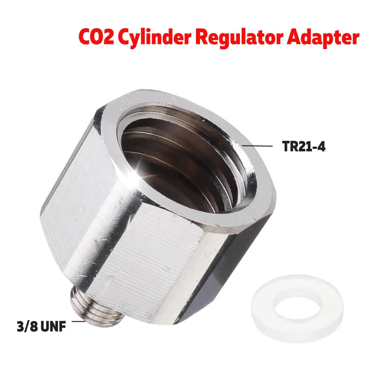 

TR21-4 to 3/8UNF for SodaStream Co2 Tank Cylinder Refill Adapter Connector