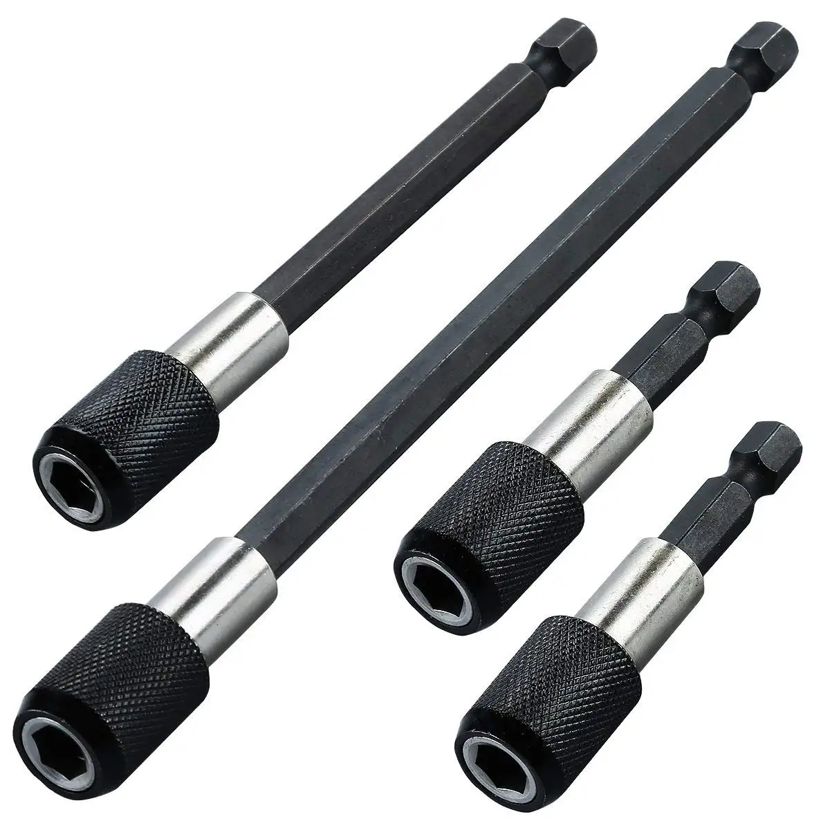 

NEW 4 pcs Quick-change Bit Holder Set 1/4 inch Hexagonal Shank Magnetic Bit Holder for Electric Drill Impact Wrench Screwdriver