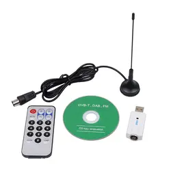 Мини RTL-SDR FM + DAB DVB-T USB цифровая телевизионная Флешка RTL2832U R820T тюнер приемник набор