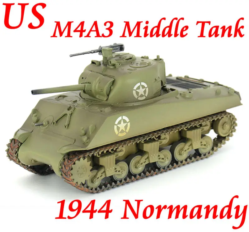 

Trumpeter 36255 1/72 U.S.Army M4A3 Sherman Medium Tank Normandy 1944 Model Car