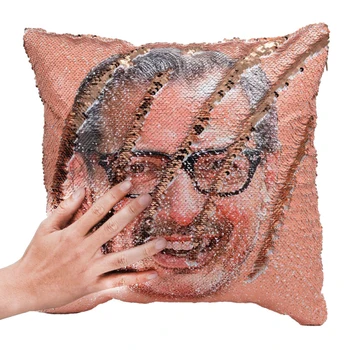 

Sequin Pillow Cushion Cover Mermaid Gold Sequin Two-color Flash Sofa Pillow Case Decoration Home Car Cushion Cover Decorative