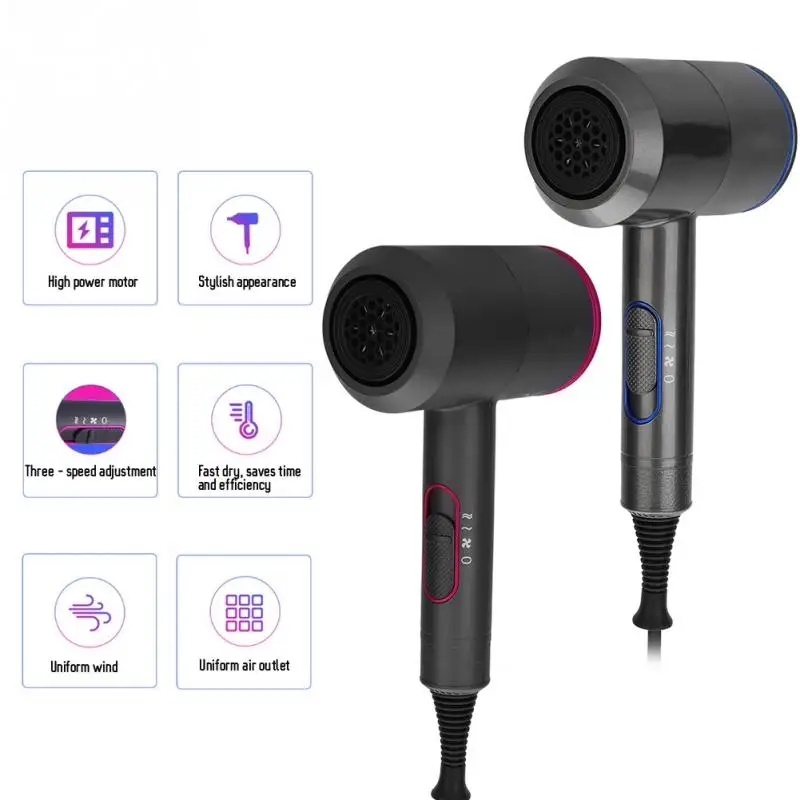 6 Types Powerful Constant Temperature Hair Dryer Low Noise Fast Styling
