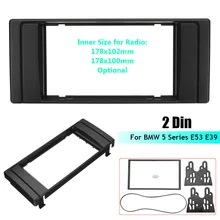 2 Din Стерео Радио Фризовая Панель пластины рамка черточки Adapter Kit для BMW 5 серии E53 E39 внутренняя отделка