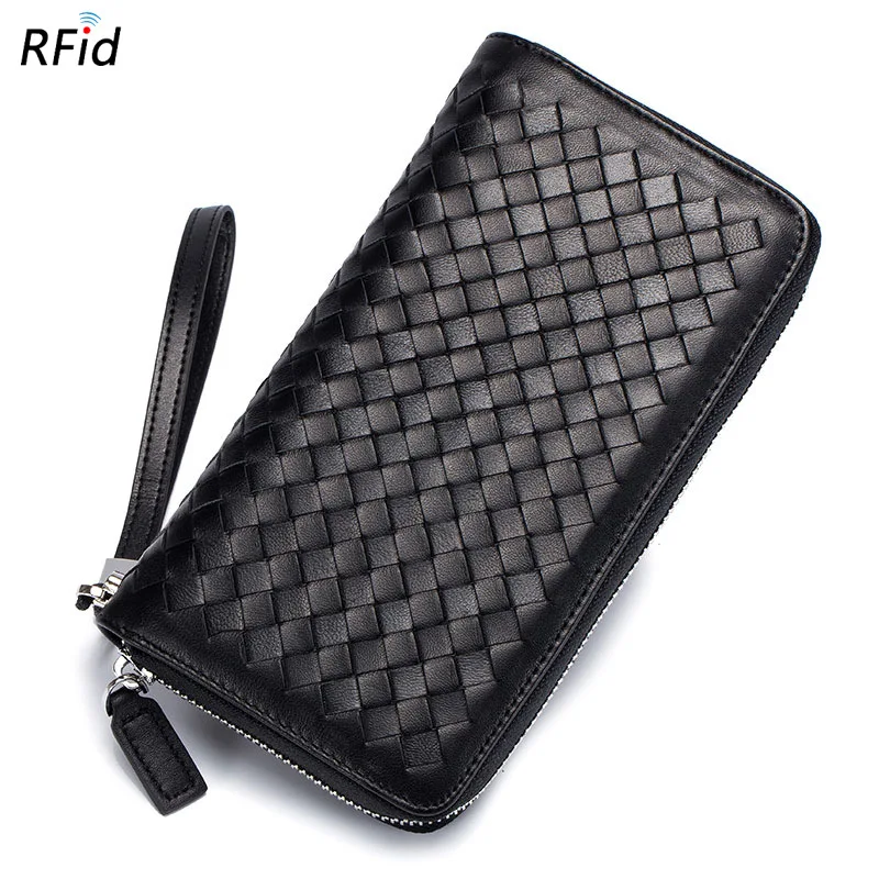 

Men's Long Organ Wallet Card Package One Pack Multi-Card Leather Multi-Function Large Capacity Female Wallet