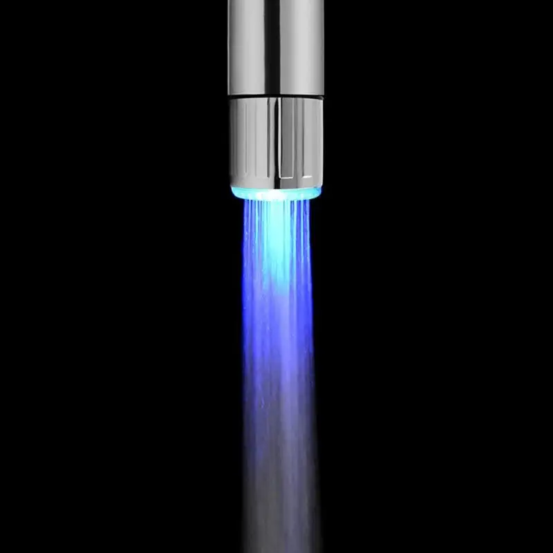 7 Colors LED Water Faucet Lights Colorful Changing Glow Shower Head Kitchen Tap Aerators for Kitchen Bathroom Products faucet aerator