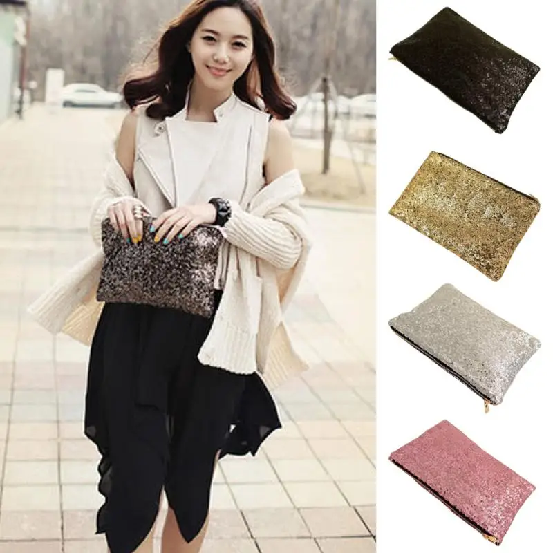  New Luxury Handbags Women Sequin Envelope Bags Designer Party Mini Clutch Wallet Evening Handbags P - 32954587637