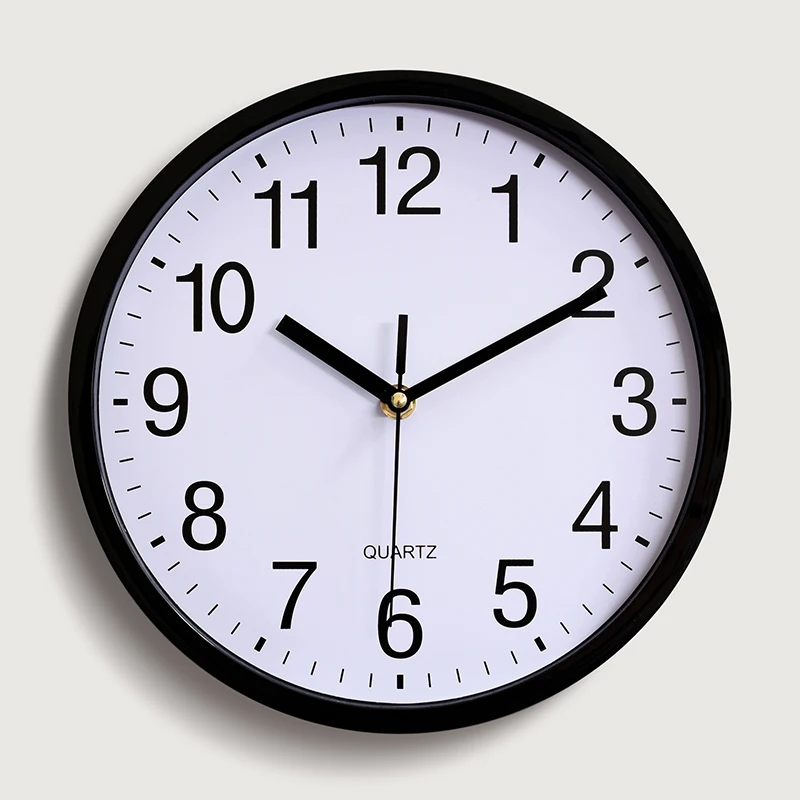 

Round Quartz Wall Analog Clock Silent Non Ticking Battery Operated Home Supplies