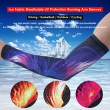 2 шт., прохладная ткань, защита от ультрафиолета, от солнца защита манжеты беговой наручный рукава 3D печать митенки для женщин на открытом воздухе для верховой езды оборудование