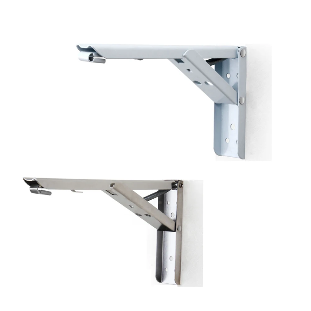 

Foldable brackets urable Bearing Shelf F-Type Folding Angle Bracket Adjustable Wall Mounted 1pcs new 8/10/12/14 Inches