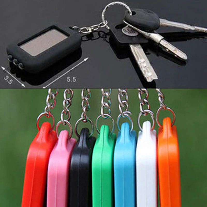 

3 LED Light Keychain Keyring Torch Emergency Camping Lamp Backpack Portable Outdoor Solar Power Flashlight Lamps For Travel Camp