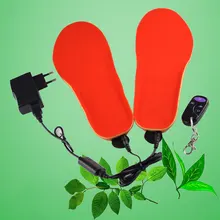 Women Men Pad USB Insoles Warm Boots Thick Shoes Remote Winter Electric Heated 1 Pair