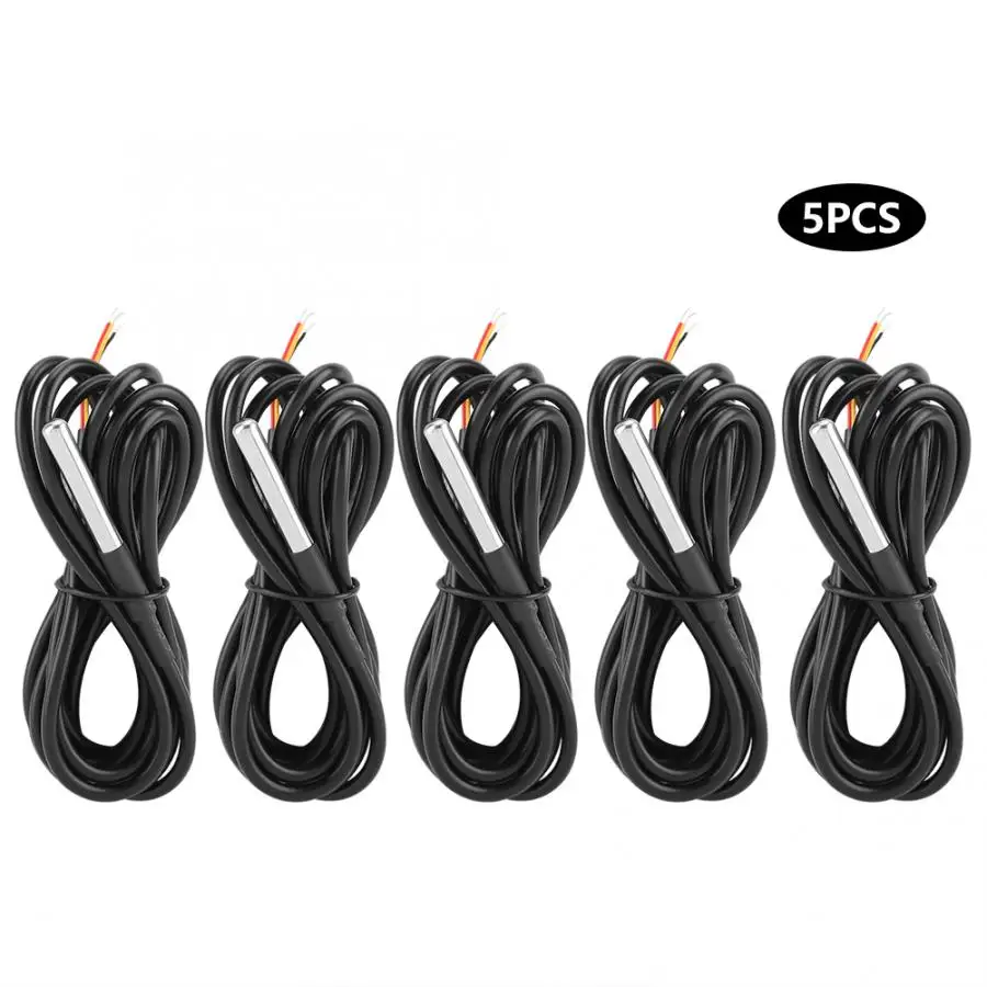

1pc Waterproof Sensor Digital Thermometer Thermal Probe DS18B20