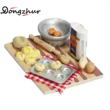 Dongzhur миниатюрный кукольный домик 1:12 Кукольный дом Кухня Мини богатый уход за лицом стол разделочная доска мука кукольный домик фаст-фуд