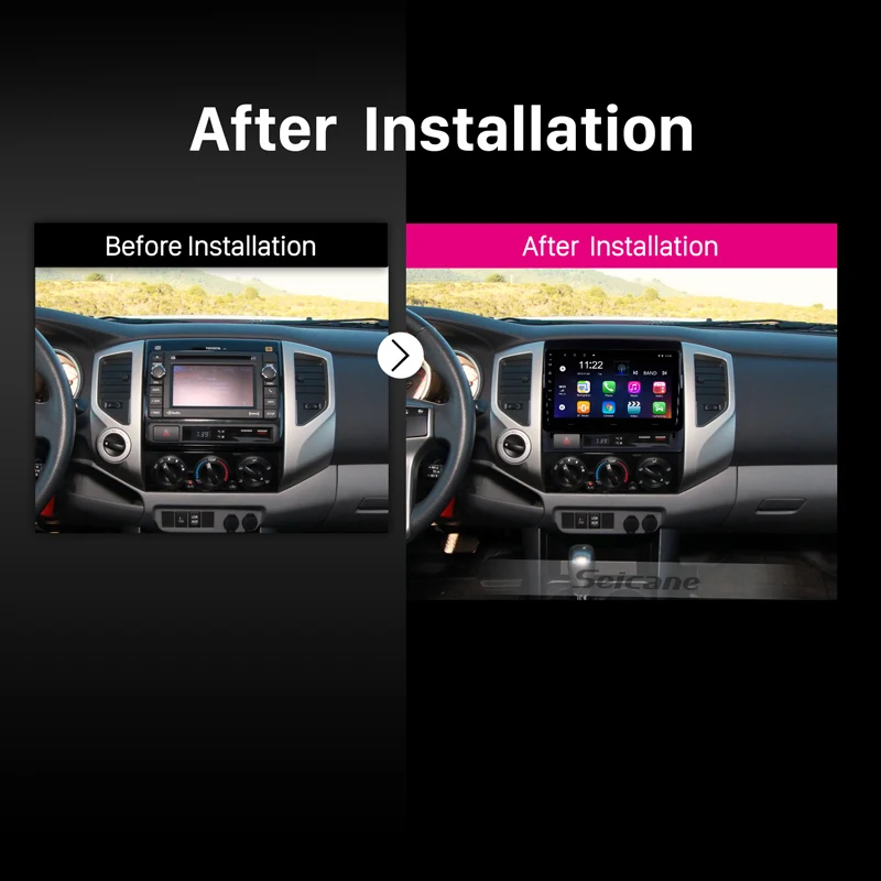 Best Seicane Android 8.1 9" Car Radio for 2005-2013 TOYOTA TACOMA / HILUX (America Version) Bluetooth DVR GPS Navi Multimedia Player 5