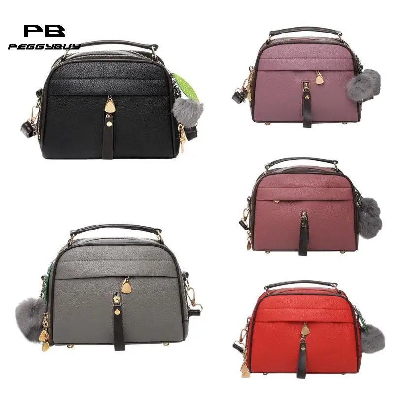 

Double Zipper Women Crossbody Messenger Shoulder Bag PU Leather Sling Bags