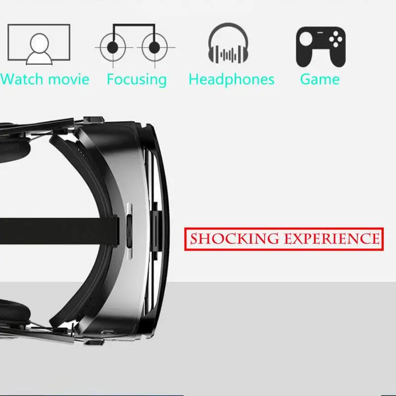G300 VR 3D Умные очки Регулируемые с наушниками Bluetooth Remote Управление для человека Для