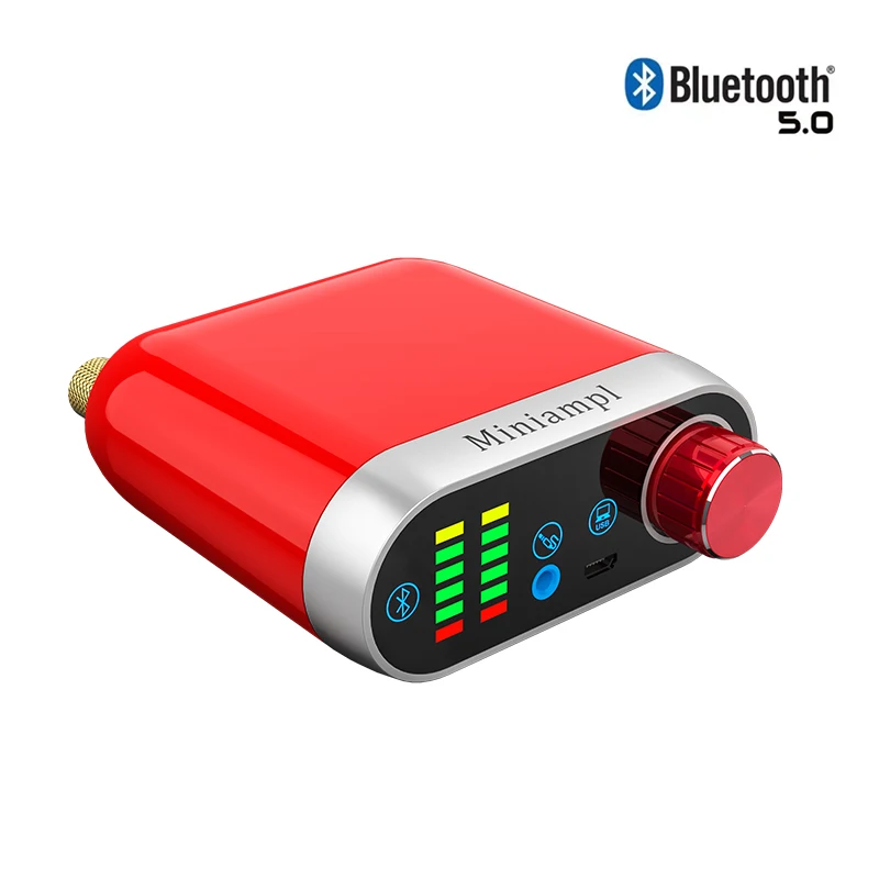 Цифровой мини усилитель мощности Class D стерео Bluetooth 5 0 3 мм USB вход Hi Fi аудио