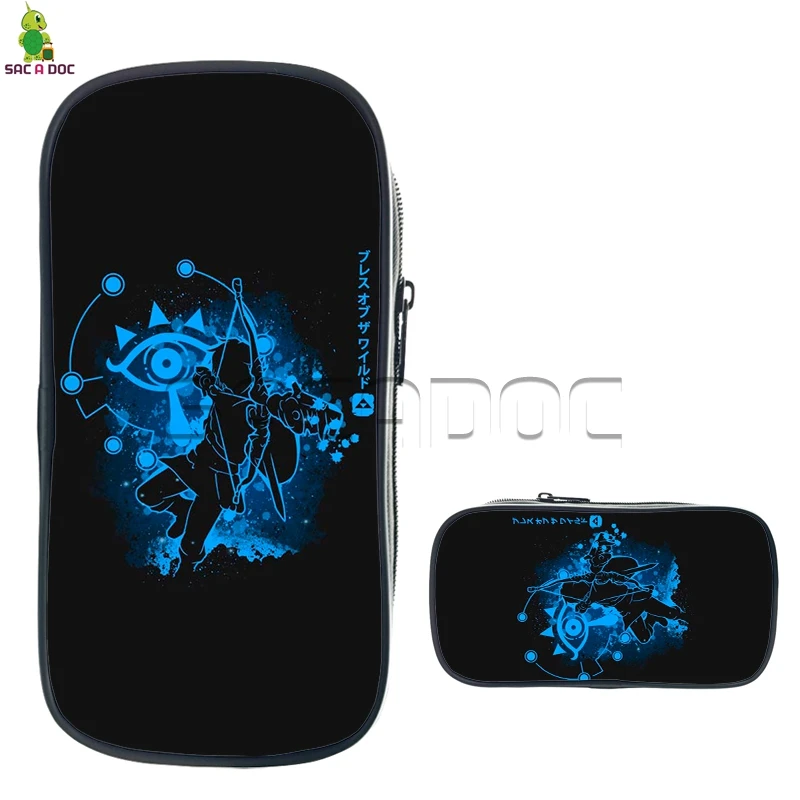 

The Legend of Zelda Link Fluorescence Cosmetic Bags Children School Cases Boys Girls Pencil Holder Cartoon School Supplies Bags