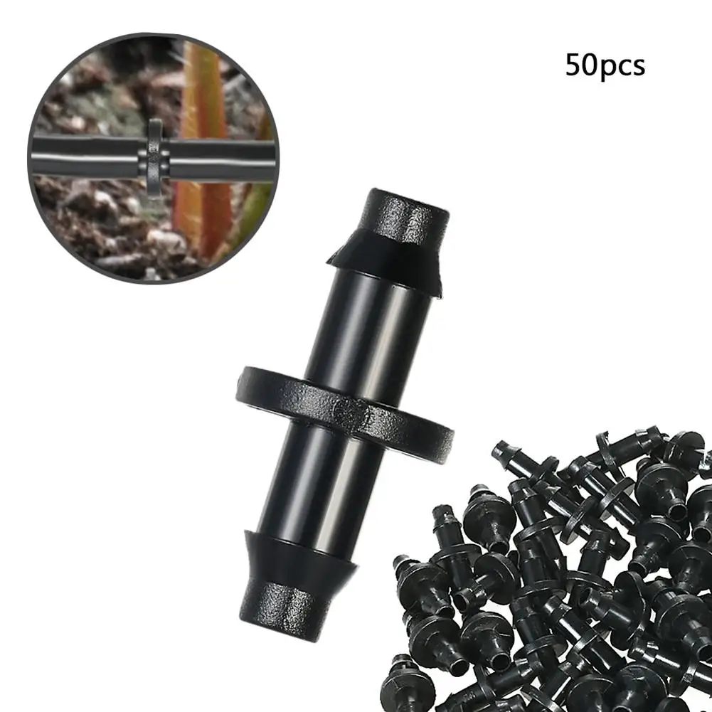 

50Pcs 1/4inch Connectors Hose Coupling Water Drip Irrigation Greenhouse Supplies