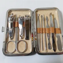 200 набор 10 шт./компл. маникюрный набор инструментов для ногтей ножницы для стрижки ногтей Пинцет Нож для маникюра портативные инструменты по DHL