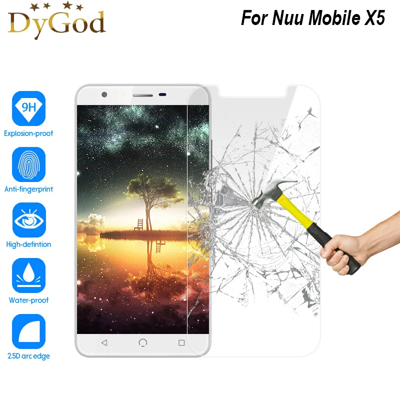 DyGod для Nuu Mobile X5 закаленное стекло 5 дюймов Переднее Защитная пленка Замена
