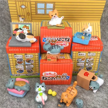 

8pcs/set Neko Atsume Figures NekoAtsume Animal Cat PVC Figure Child's Play Decoration Toys Free Shipping