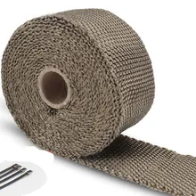 Универсальная толщина 1,5 мм ширина 50 мм выпускной коллектор стекловолокна теплоизоляция обертывание стальная молния стяжки длина 5 метров