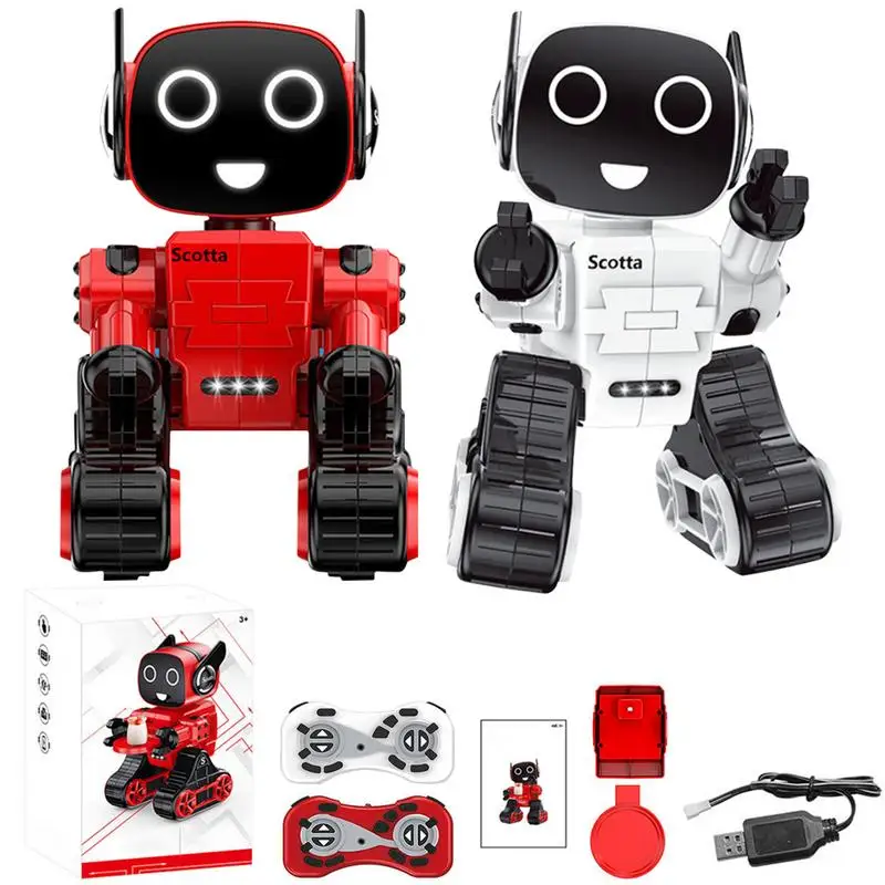 Лидер продаж! Интеллектуальный индукционный радиоуправляемый робот, Голосовая активация, Интерактивная Запись, поющий танец, Сказочная детская умная робот-игрушка