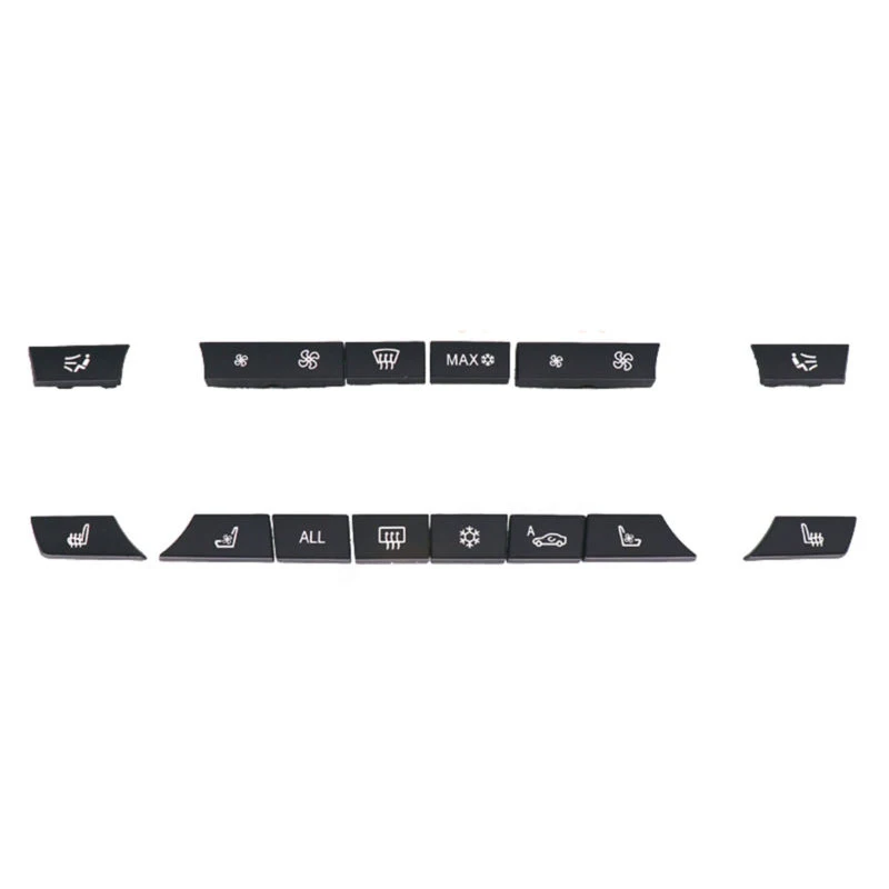 

14pcs Button Key Caps Repair Kit A/C Heater Switch Fit For BMW 5 6 7 F10 F12 F01